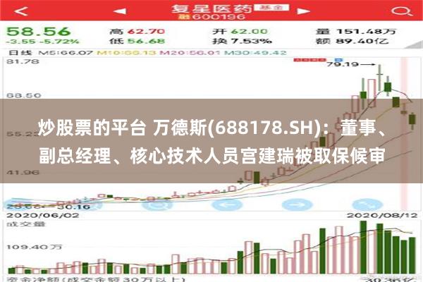 炒股票的平台 万德斯(688178.SH)：董事、副总经理、核心技术人员宫建瑞被取保候审