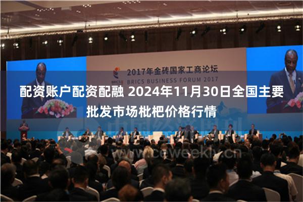 配资账户配资配融 2024年11月30日全国主要批发市场枇杷价格行情