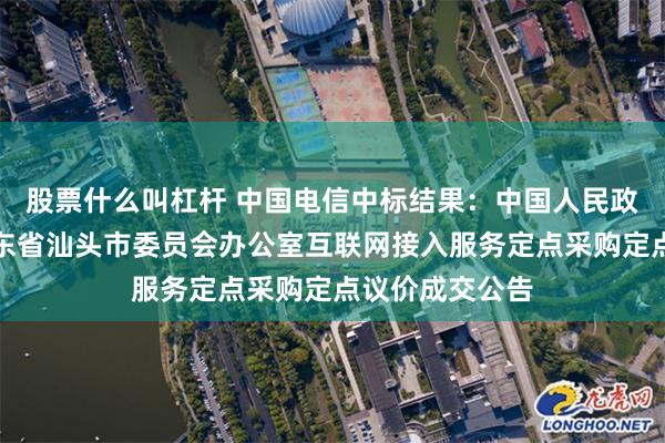 股票什么叫杠杆 中国电信中标结果：中国人民政治协商会议广东省汕头市委员会办公室互联网接入服务定点采购定点议价成交公告