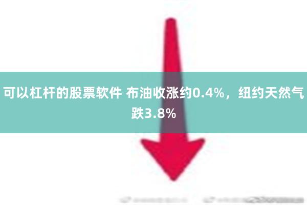 可以杠杆的股票软件 布油收涨约0.4%，纽约天然气跌3.8%